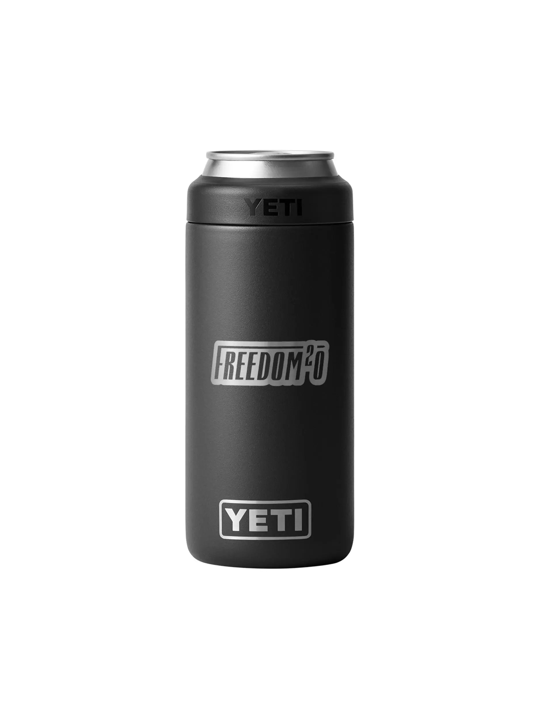 YETI "THIS DRINK AINT WOKE" Can Cooler Freedom2o